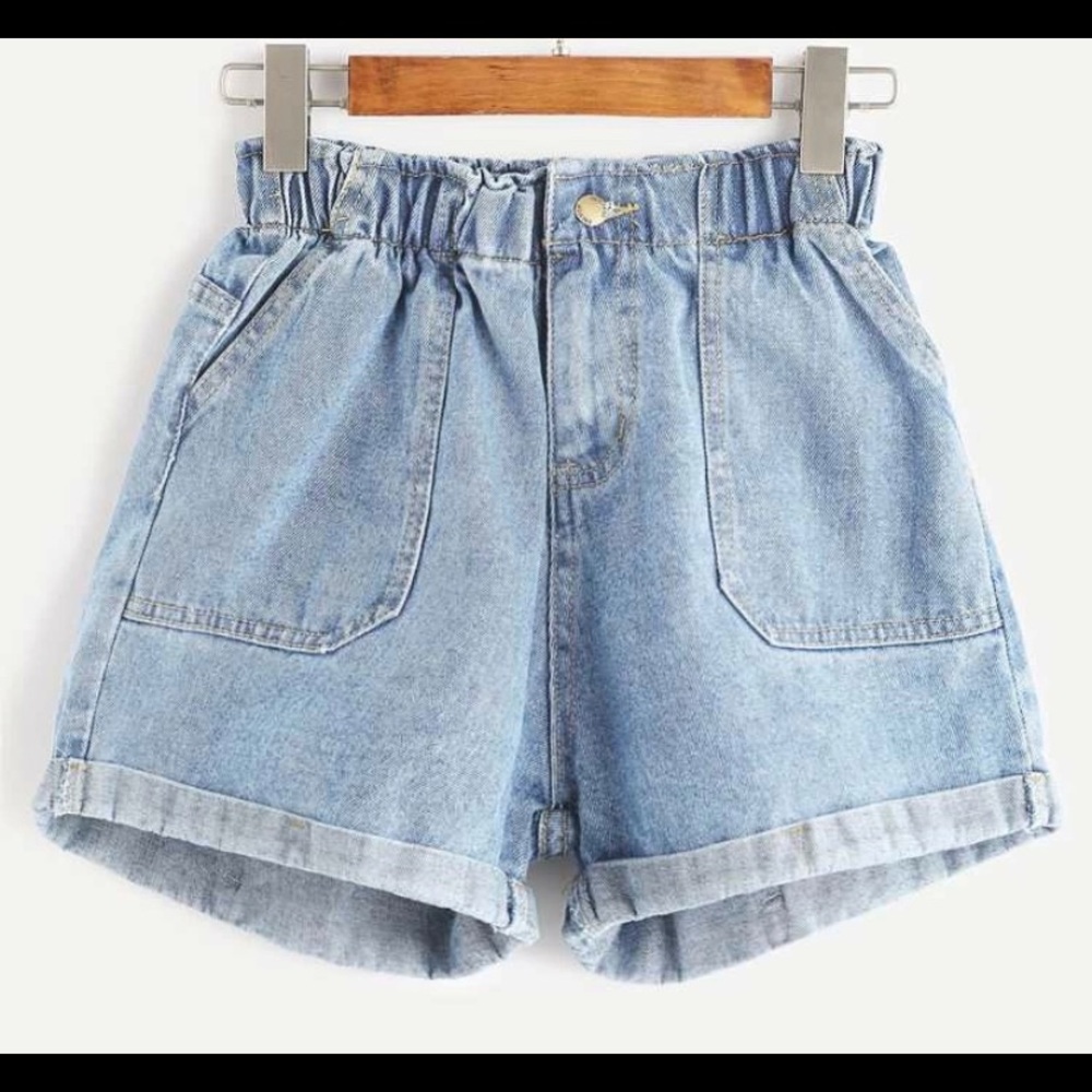 High waisted mom shorts